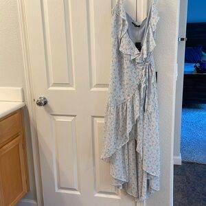 New lulus wrap, high low dress